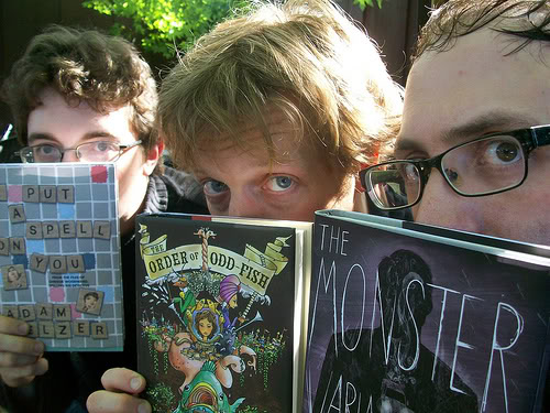 Brothers Delacorte with Books